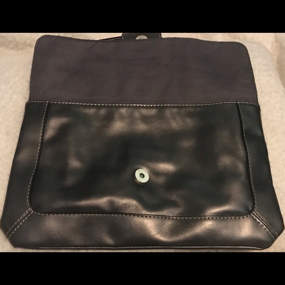 New York & Company Versatile Dark Grey Clutch, Handbag or Shoulder Bag -Like New - Picture 2 of 6